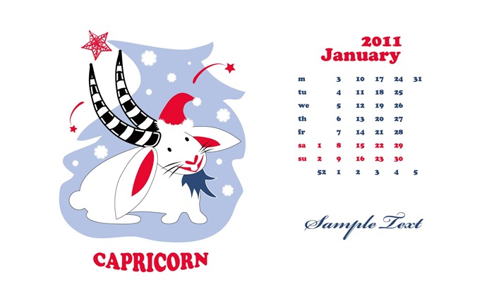 Rok 2011 králíka kalendář tapety (2) #12