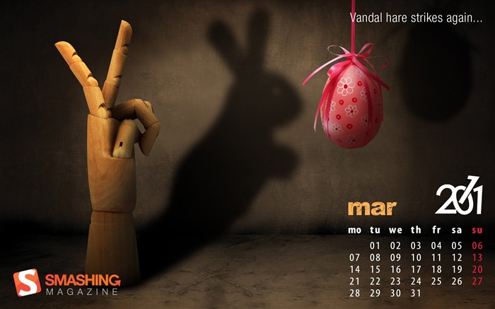 März 2011 Kalender Wallpaper #1