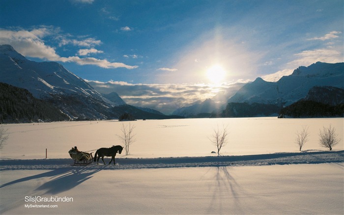 Swiss winter snow wallpaper #20