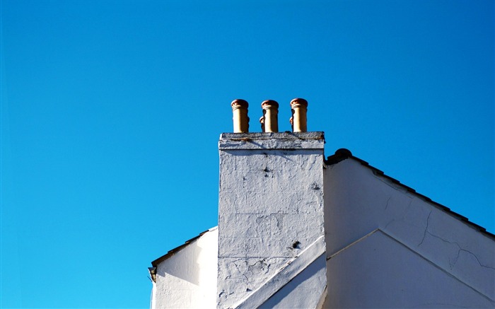 Fondos de escritorio de la Ciudad de cielo azul #16