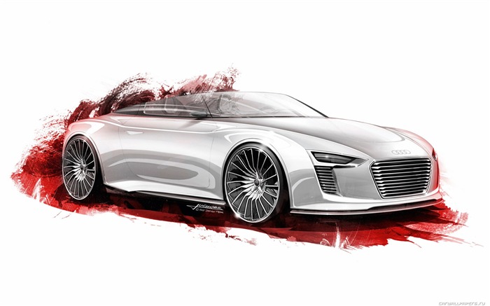 Concept Car Audi e-tron Spyder - 2010 HD wallpaper #28