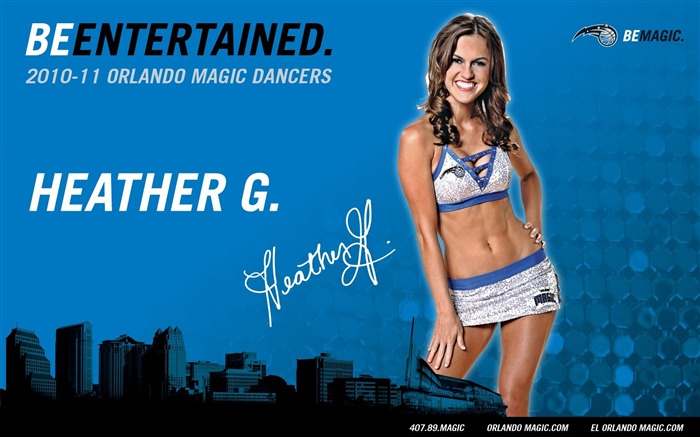 NBA la saison 2010-11, le Magic cheerleaders fond d'écran #7