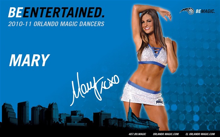 NBA Saison 2010-11, die Magic Cheerleader Tapete #14