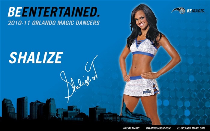 NBA Saison 2010-11, die Magic Cheerleader Tapete #17