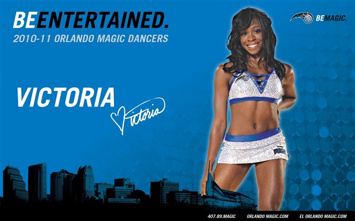 NBA Saison 2010-11, die Magic Cheerleader Tapete #19