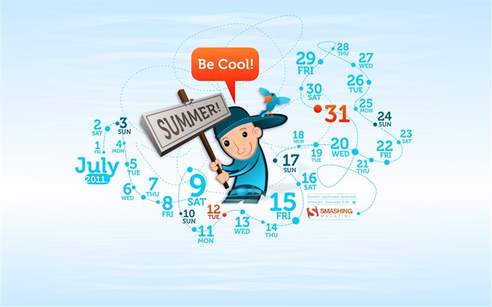 July 2011 Calendar Wallpaper (1) #11