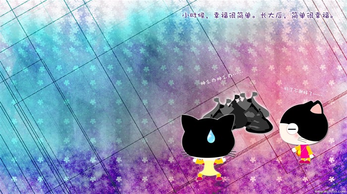 Baby cat cartoon wallpaper (1) #12