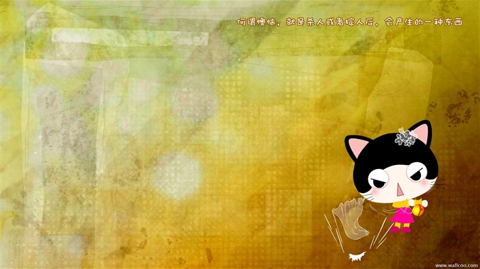 Baby cat cartoon wallpaper (2) #7