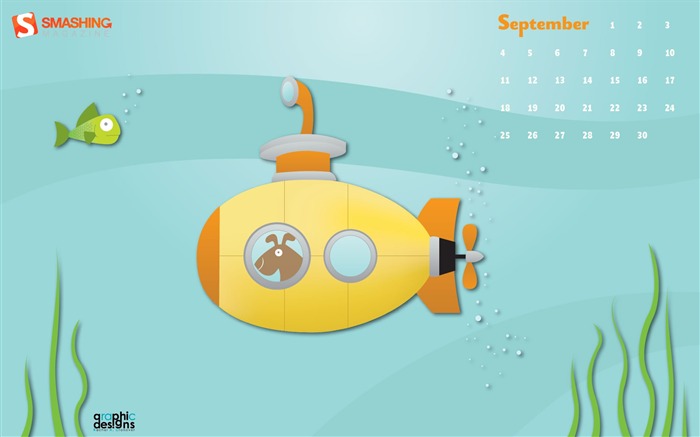 Septembre 2011 Calendar Wallpaper (2) #15