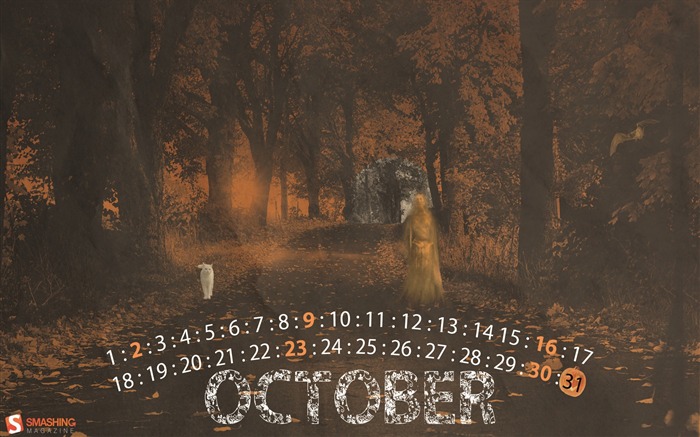Oktober 2011 Kalender Wallpaper (1) #13