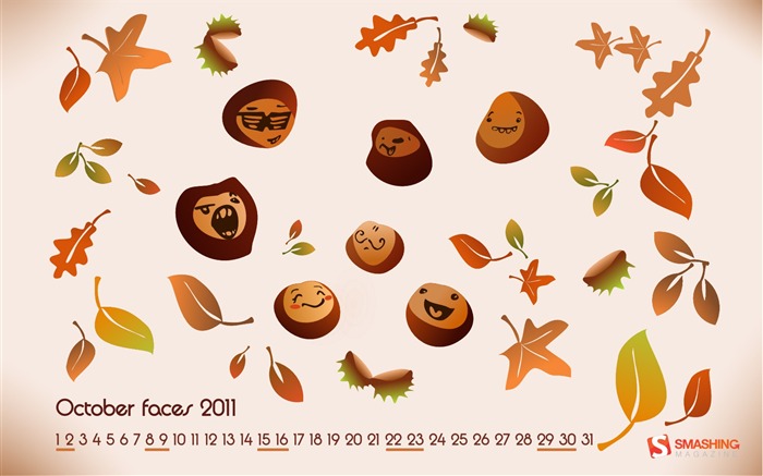 Oktober 2011 Kalender Wallpaper (2) #5