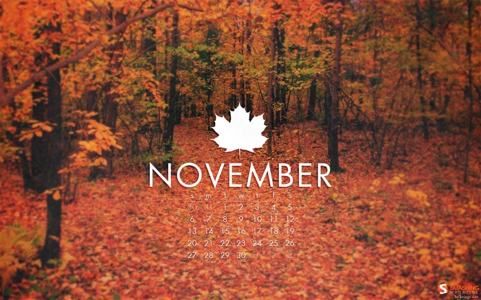 November 2011 Calendar wallpaper (2) #11