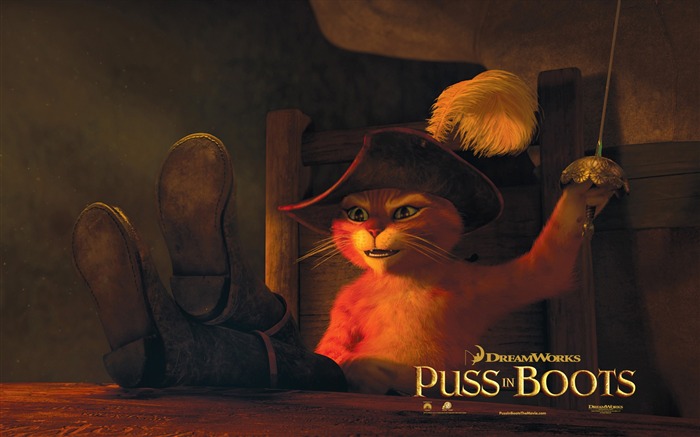 Puss in wallpapers HD Bottes #3