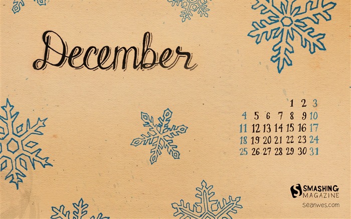 Décembre 2011 Calendar Wallpaper (1) #12