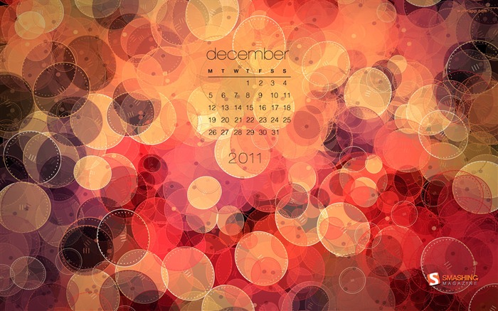 Diciembre 2011 Calendario fondo de pantalla (1) #13