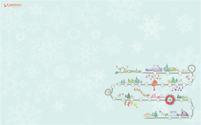 Diciembre 2011 Calendario fondo de pantalla (1) #15