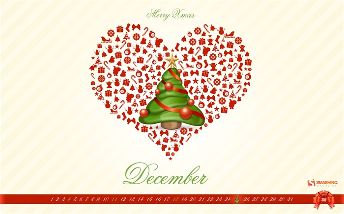 Diciembre 2011 Calendario fondo de pantalla (2) #3
