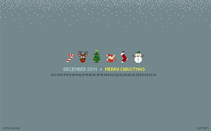 Diciembre 2011 Calendario fondo de pantalla (2) #6