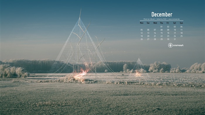 Décembre 2011 Calendar Wallpaper (2) #16