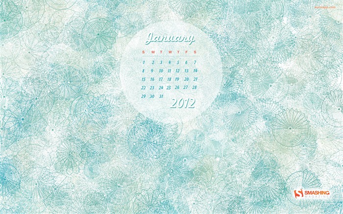 Janvier 2012 Fonds d'écran Calendrier #9