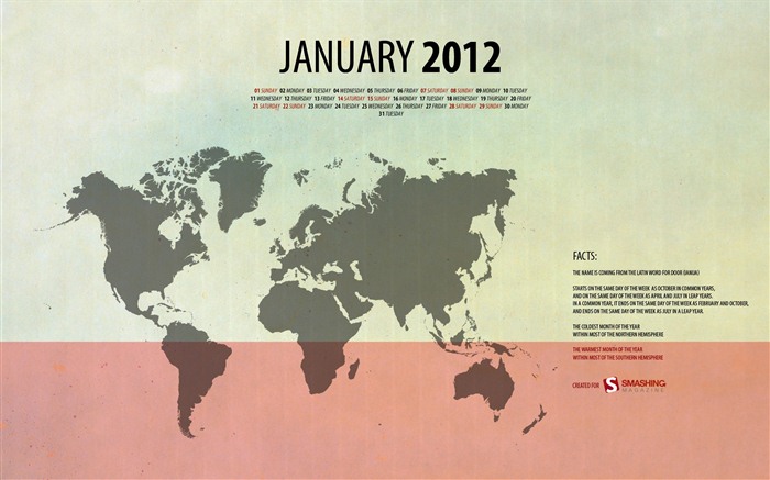 01 2012 Calendario Wallpapers #10