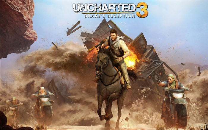 Uncharted 3: El engaño de Drake fondos de pantalla de alta definición #1