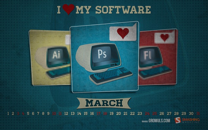 March 2012 Calendar Wallpaper #9