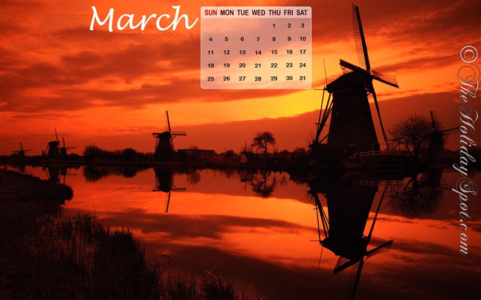 Март 2012 Календарь обои #20