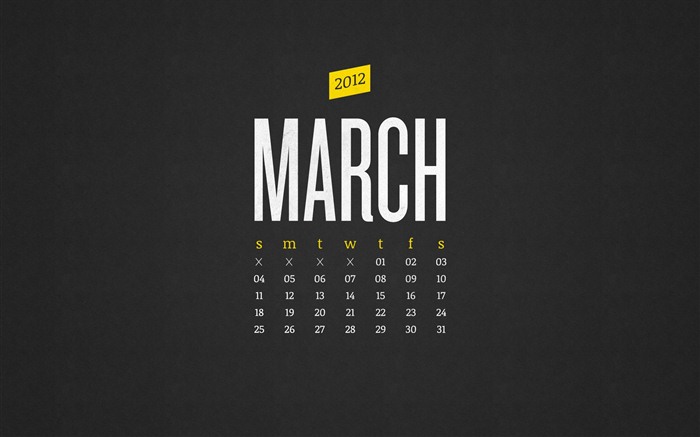 March 2012 Calendar Wallpaper #21