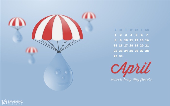 De abril de 2012 fondos de pantalla de calendario (1) #15