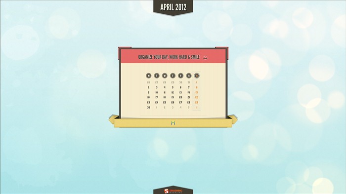 De abril de 2012 fondos de pantalla de calendario (2) #5