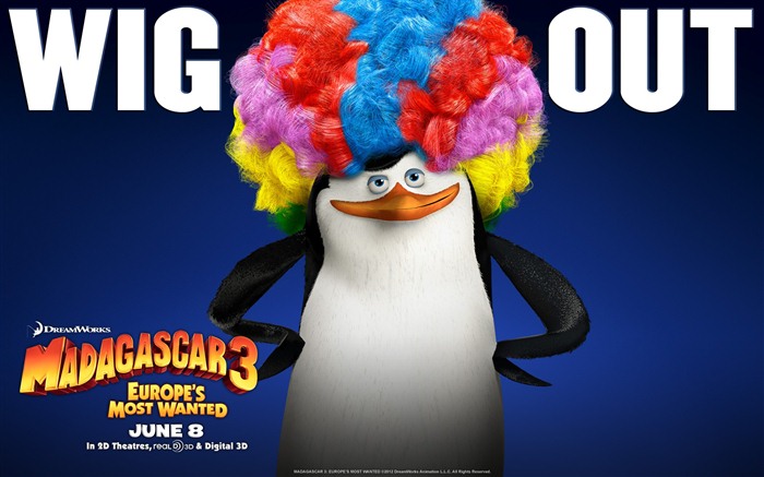 Madagascar 3: Europe's Most Wanted 马达加斯加3：欧洲大围捕 高清壁纸15