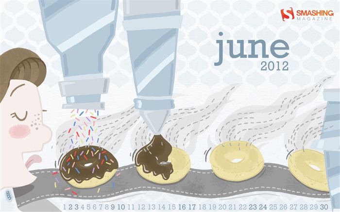 Calendario de junio de 2012 fondos de pantalla (1) #20