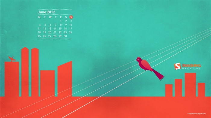 Juni 2012 Kalender Wallpapers (2) #13