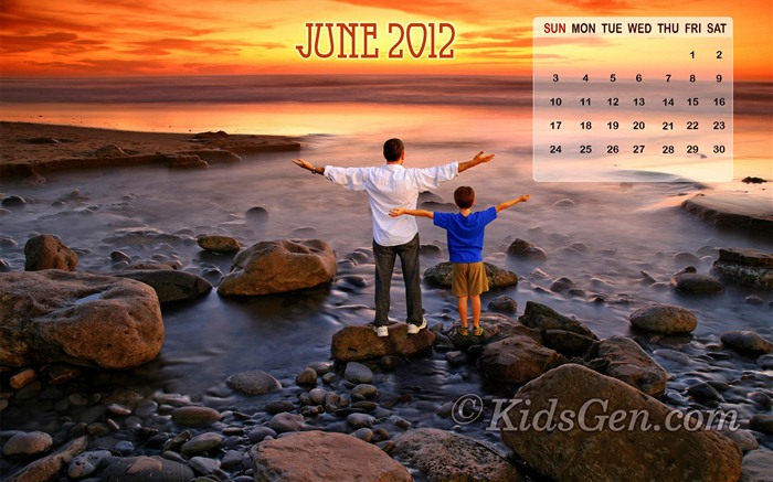 Calendario de junio de 2012 fondos de pantalla (2) #17