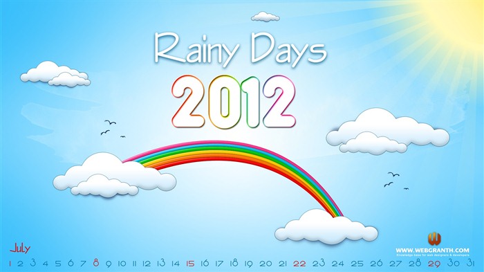 Července 2012 Kalendář Tapety na plochu (1) #7