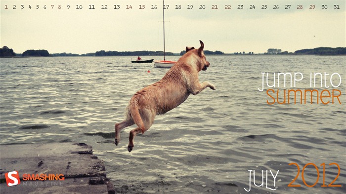 Juillet 2012 fonds d'écran calendrier (1) #20