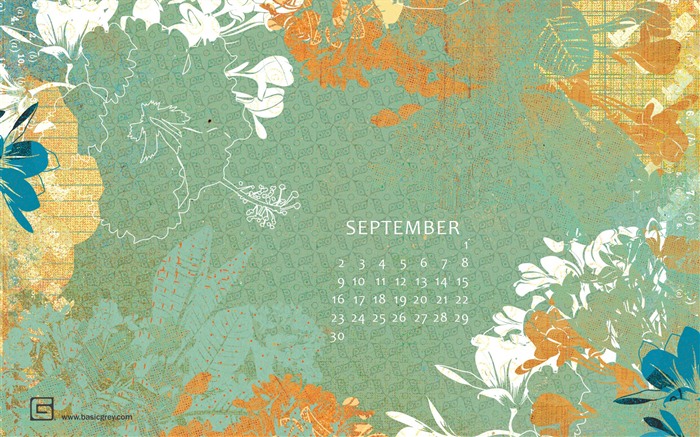 Septembre 2012 Calendrier fond d'écran (1) #11