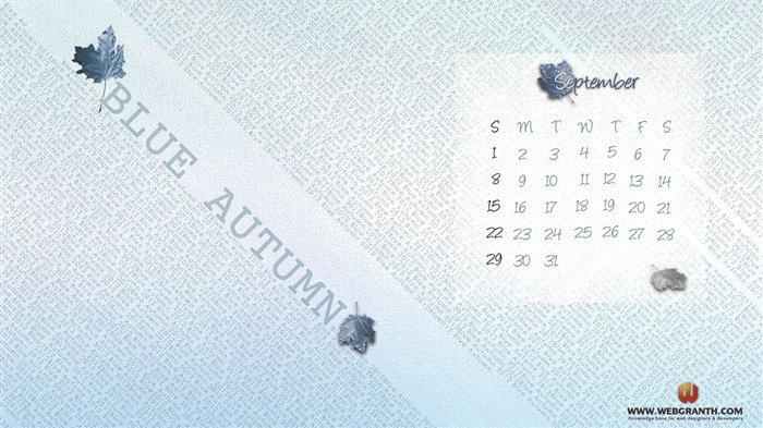 09 2012 Calendar fondo de pantalla (1) #12