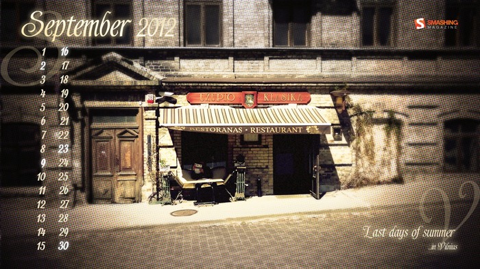 2012년 9월 캘린더 벽지 (2) #7