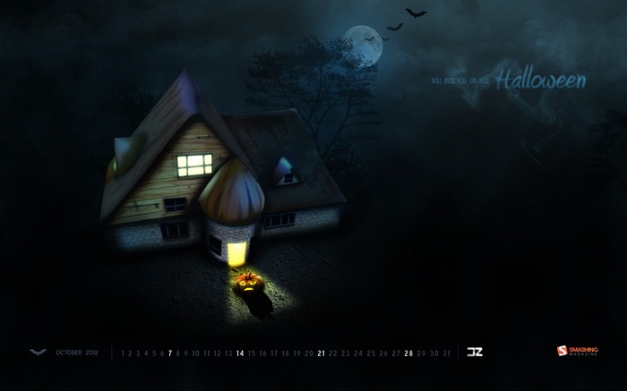 Octobre 2012 Calendar Wallpaper (2) #14