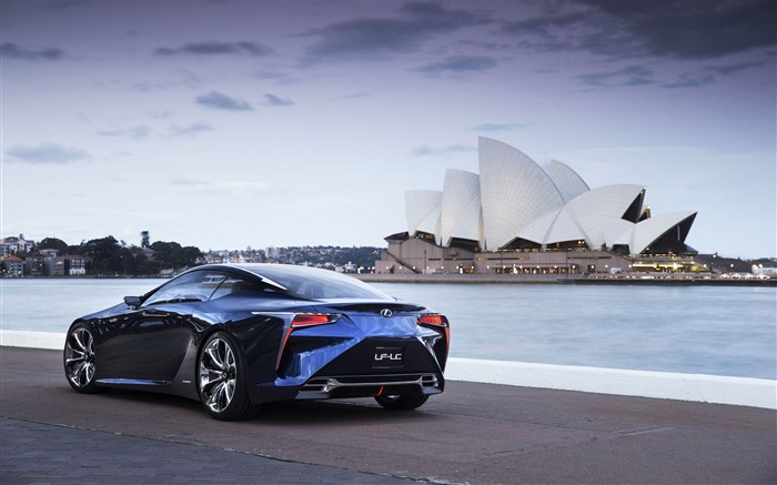 2012 Lexus LF-LC Concept Bleu fonds d'écran HD #3