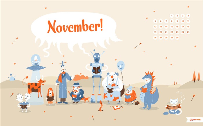 November 2012 Kalender Wallpaper (1) #9