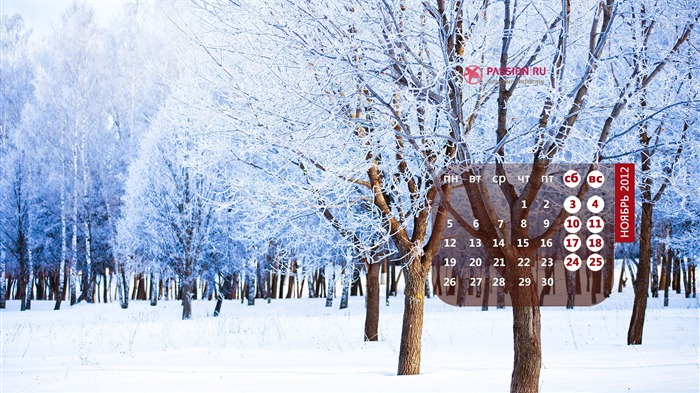Novembre 2012 Calendar Wallpaper (2) #15