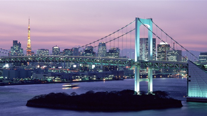 Windows 8 Fond d'écran officiel panoramique, paysage urbain, Pont, Horizon #5