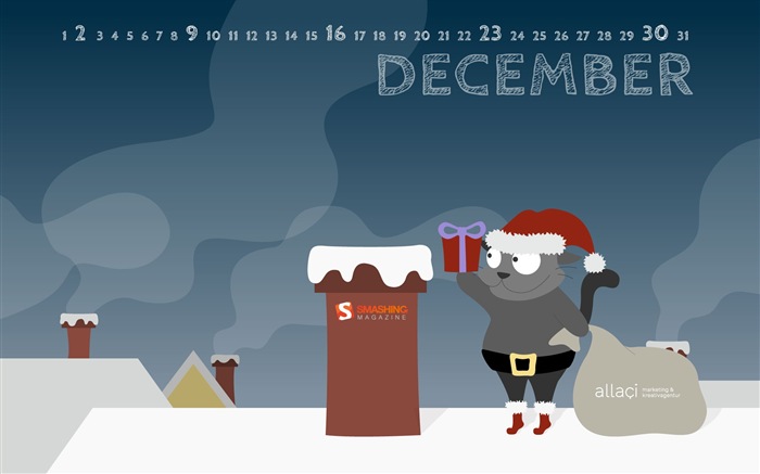 Dezember 2012 Kalender Wallpaper (1) #20