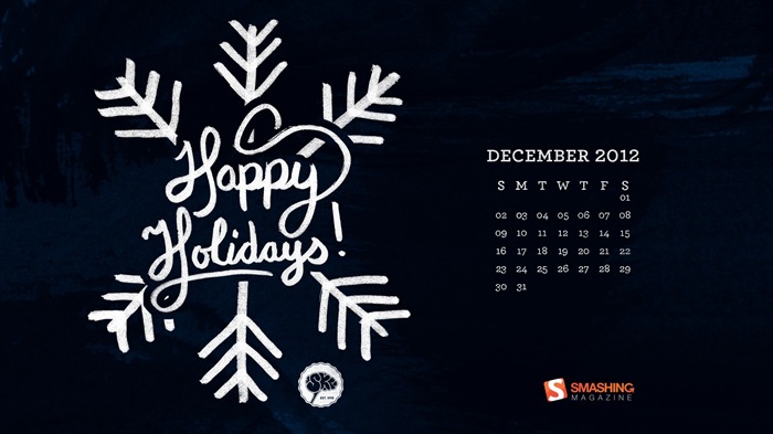 Dezember 2012 Kalender Wallpaper (2) #2