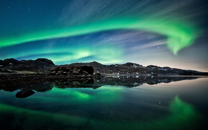 Naturwunder der Northern Lights HD Wallpaper (1) #1