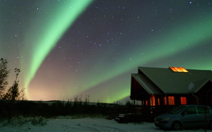 Natural wonders of the Northern Lights HD Wallpaper (1) #6