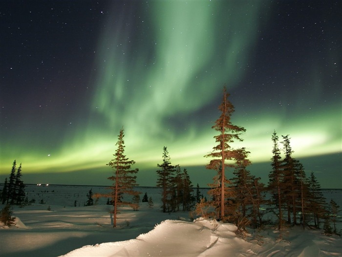 Natural wonders of the Northern Lights HD Wallpaper (2) #3